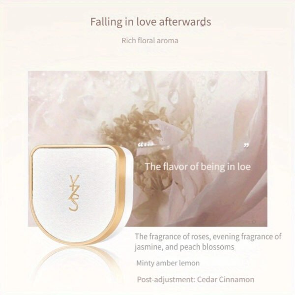 Portable Solid Perfume for Women, Long-Lasting Natural Fresh Floral Musk Scent, Compact and Convenient for Everyday Use and Dates, Alcohol-Free Solid Perfume Stick in Elegant White and Golden Packaging, Date Night Fragrance | Sleek Design | Alcoholfree Perfume - Image 4