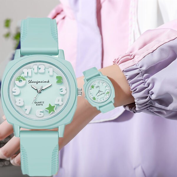 Casual Fashion Quartz Watch Silicone Wrist Watch Alloy Analog-digital Pointer Perfect For Women Her Student Gifts - Image 7