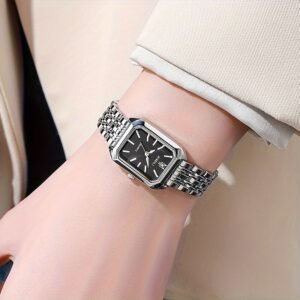 New Foreign Trade Women’s Watch – Fashionable Simple Square Quartz Wristwatch for Female Students