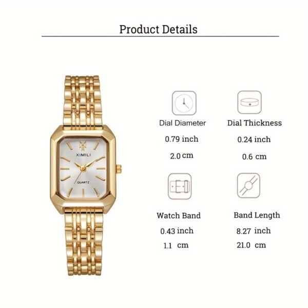 New Foreign Trade Women's Watch - Fashionable Simple Square Quartz Wristwatch for Female Students - Image 3