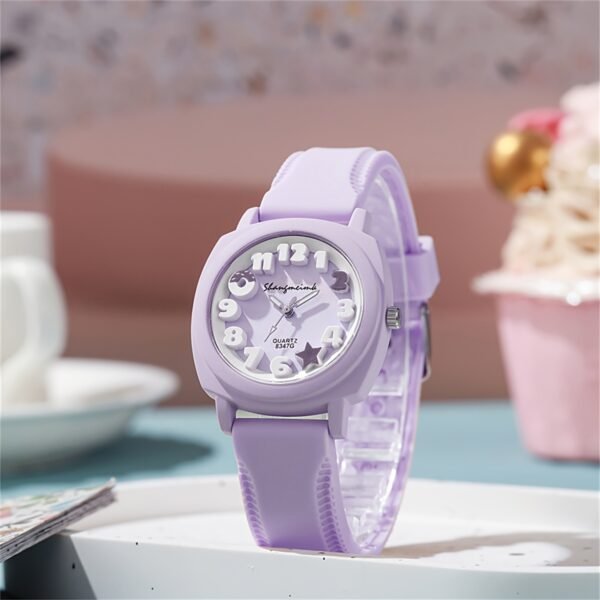 Casual Fashion Quartz Watch Silicone Wrist Watch Alloy Analog-digital Pointer Perfect For Women Her Student Gifts - Image 6