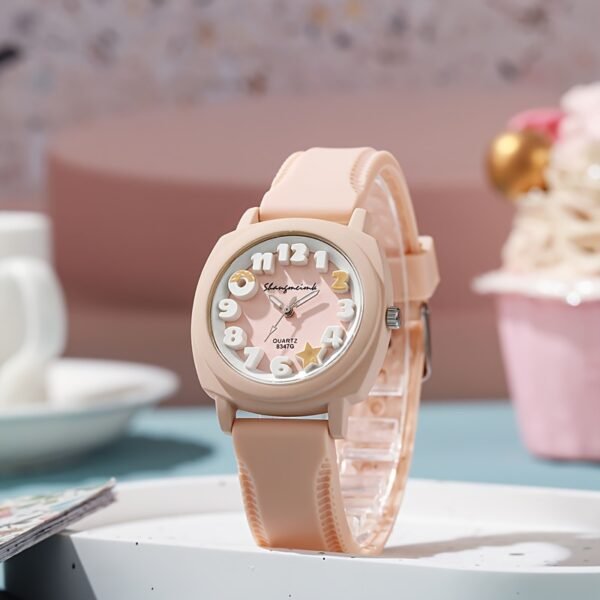 Casual Fashion Quartz Watch Silicone Wrist Watch Alloy Analog-digital Pointer Perfect For Women Her Student Gifts - Image 9