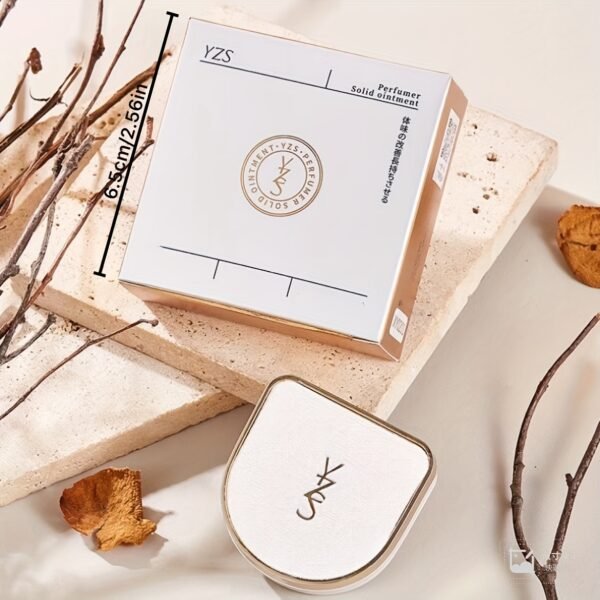 Portable Solid Perfume for Women, Long-Lasting Natural Fresh Floral Musk Scent, Compact and Convenient for Everyday Use and Dates, Alcohol-Free Solid Perfume Stick in Elegant White and Golden Packaging, Date Night Fragrance | Sleek Design | Alcoholfree Perfume - Image 5